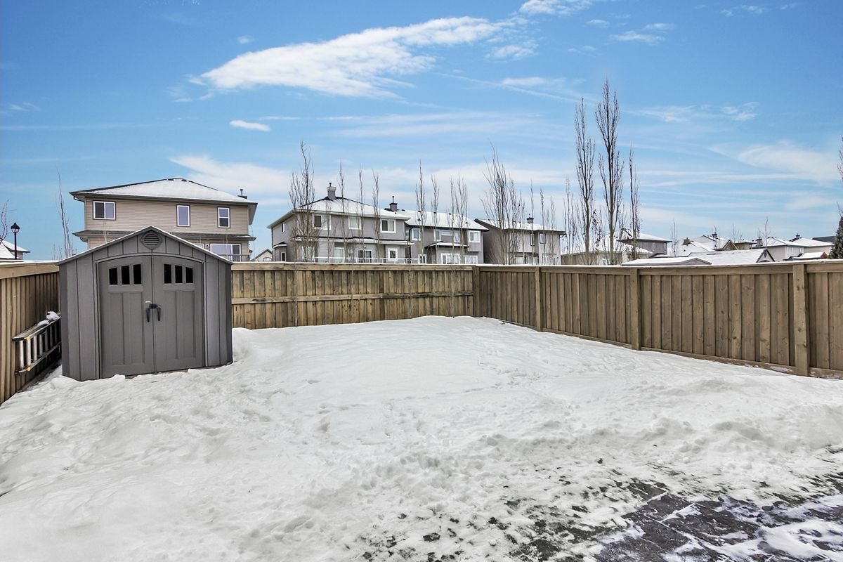 After: Winter Backyard Sky Replacement