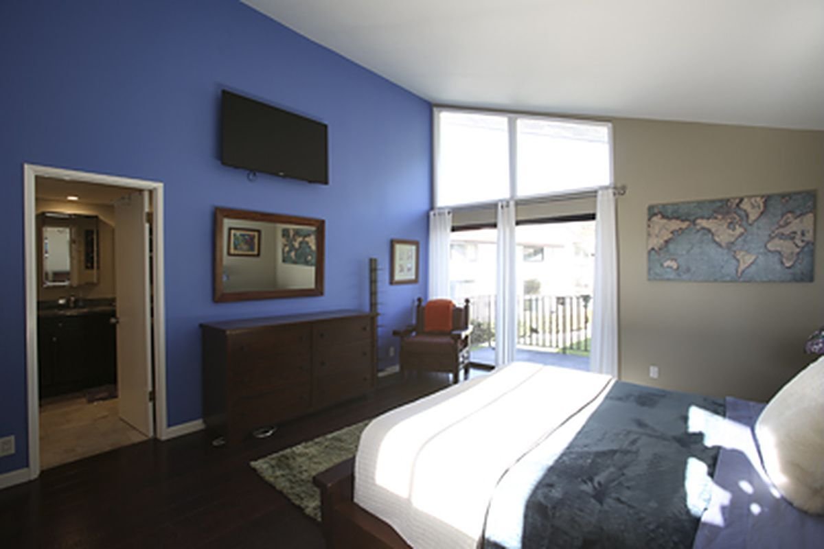 Before: Primary Bedroom with Balcony