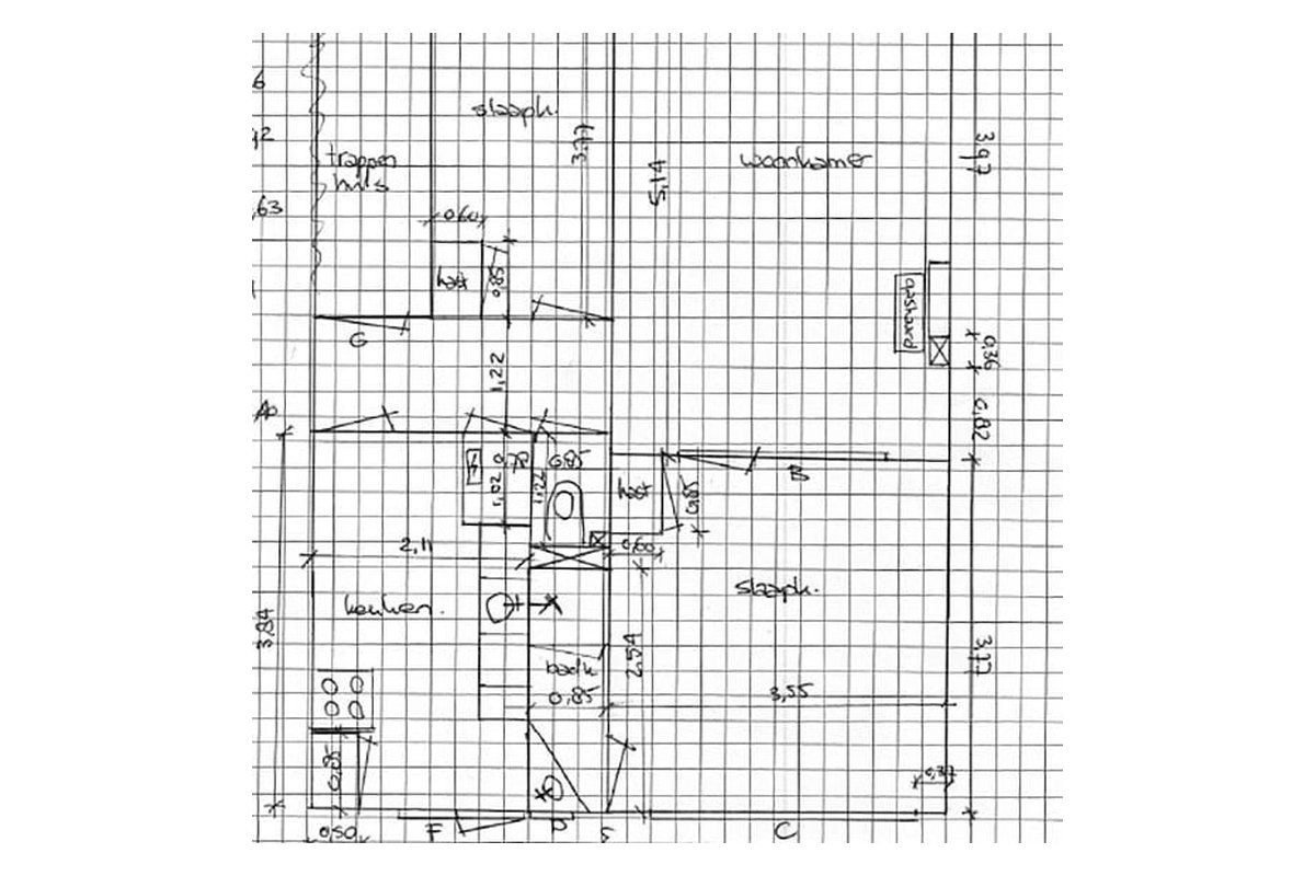 Before: Apartment Floor Plan Redraw