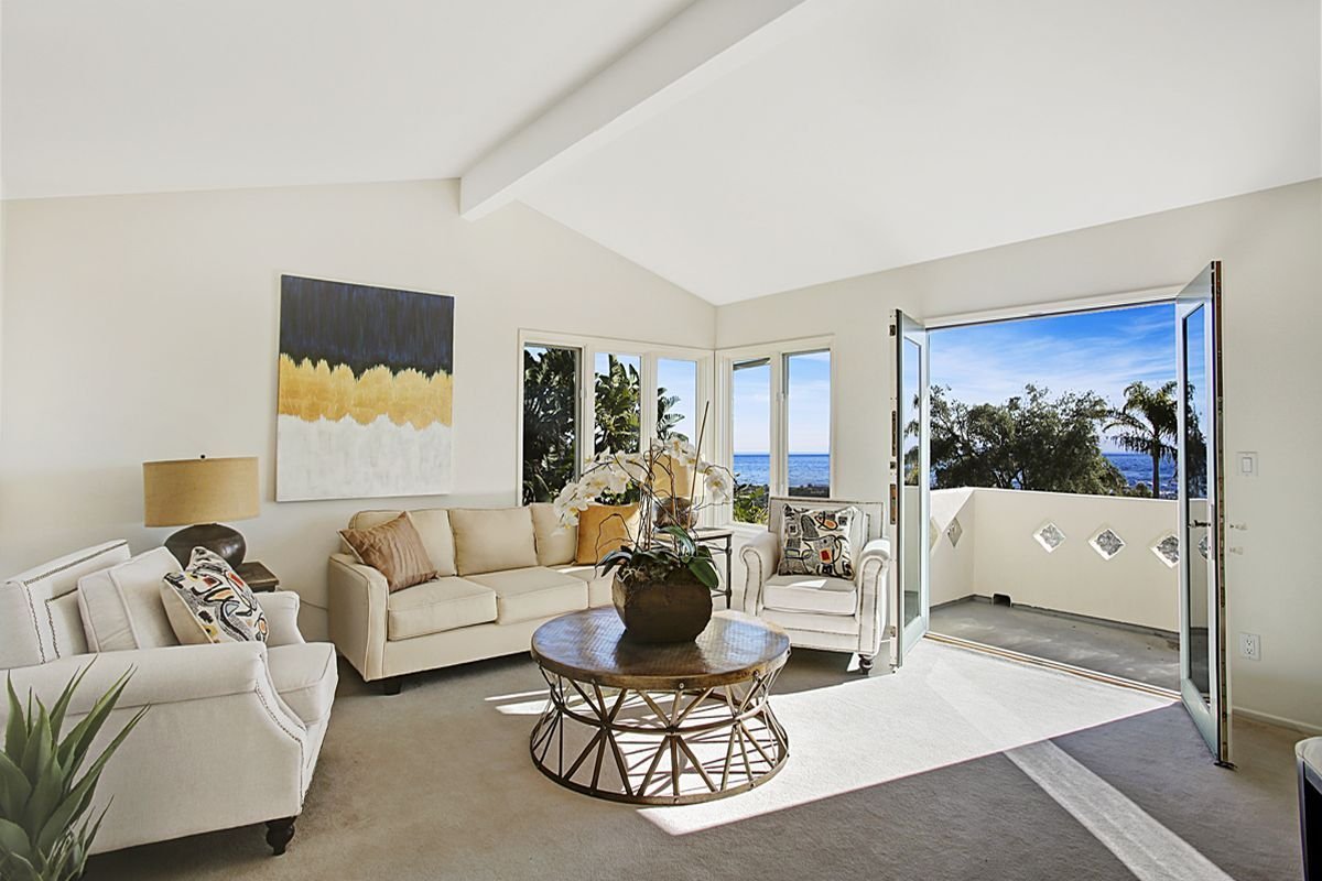 After: Ocean-View Living Room