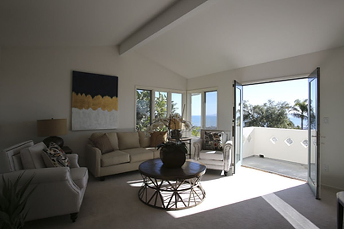 Before: Ocean-View Living Room